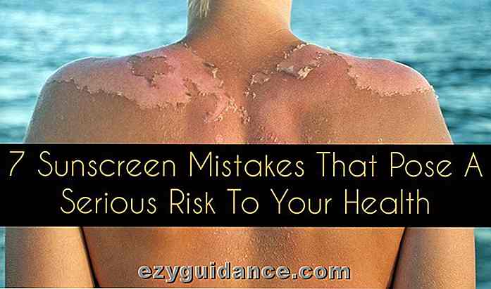 7 solcreme feil som utgjør en alvorlig risiko for helsen din