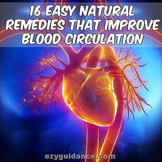 16 enkla naturläkemedel som förbättrar blodcirkulationen