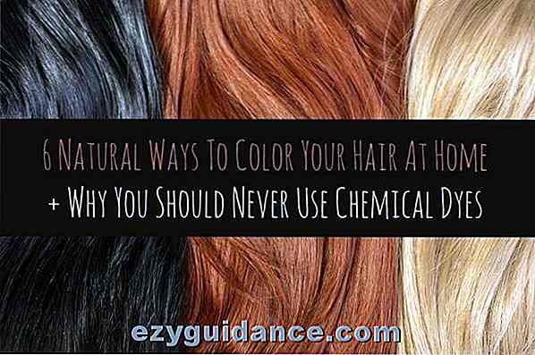 6 naturliga sätt att färga ditt hår hemma + varför du aldrig ska använda kemiska färgämnen