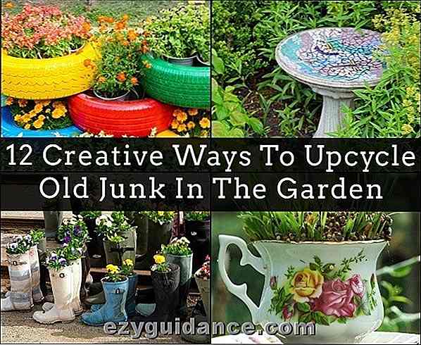 12 formas creativas de reciclar viejos desperdicios en el jardín