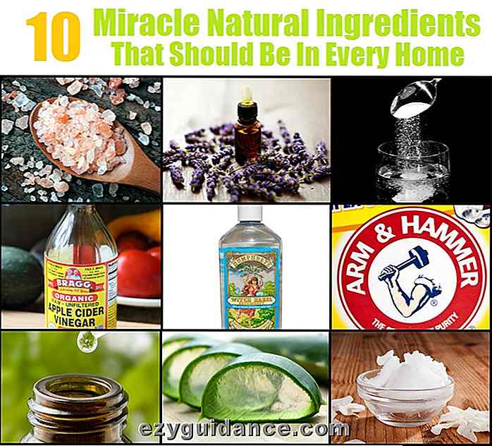 10 Wunder natürlichen Zutaten, die in jedem Haus sein sollte