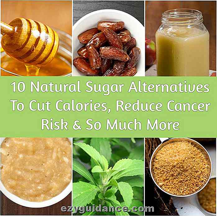 10 alternativas naturales de azúcar para reducir las calorías, reducir el riesgo de cáncer y mucho más