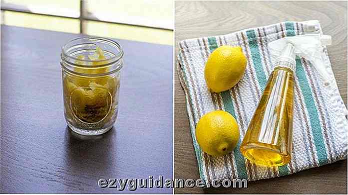 Einfache hausgemachte Zwei-Zutaten-Lemon Disinfectant Cleaner